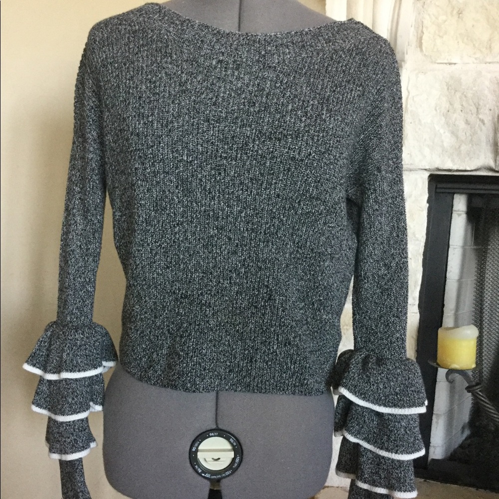 Express Ruffle sleeve sweater. XS